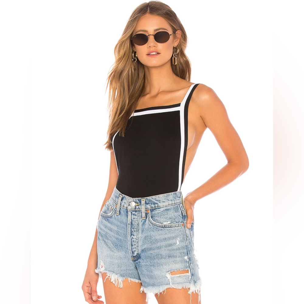 Lizbeth Bodysuit in Black & White - Small